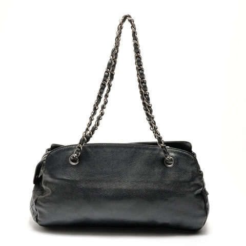 CHANEL No. 13 2009-2010 Wild Stitch COCO 马克鱼子酱皮单肩包 黑色 WS26168