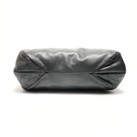 CHANEL No. 13 2009-2010 Wild Stitch COCO 马克鱼子酱皮单肩包 黑色 WS26168