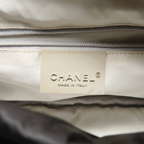 CHANEL 10系列2005-2006尼龙运动线波士顿包手提包黑色WS26173