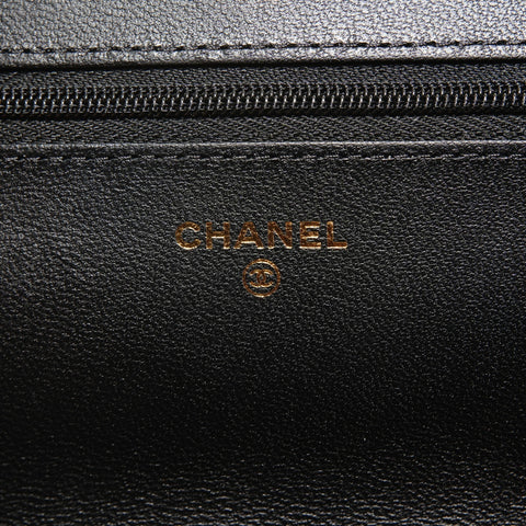 CHANEL Matrasse 链条钱包单肩包黑色 WS26175