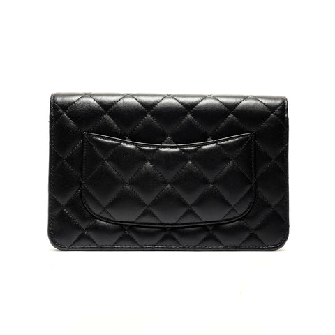 CHANEL Matrasse 链条钱包单肩包黑色 WS26175