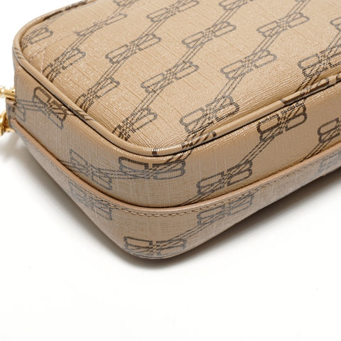 BALENCIAGA BB Monogram Signature 小号相机包 单肩包 米色 WS26176