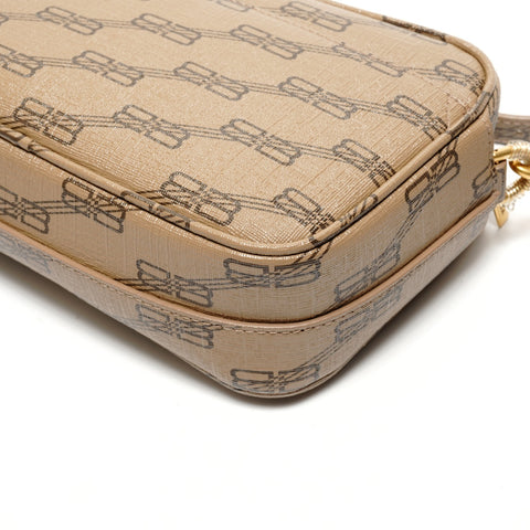 BALENCIAGA BB Monogram Signature 小号相机包 单肩包 米色 WS26176