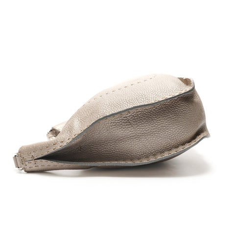 FENDI Selleria Hobo Bag Shoulder Bag Silver WS26180