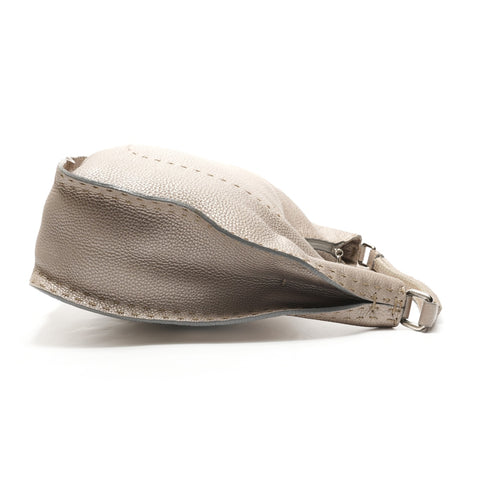 FENDI Selleria Hobo Bag Shoulder Bag Silver WS26180