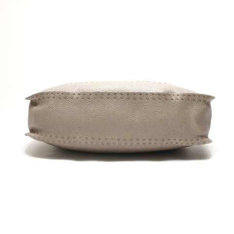 FENDI Selleria Hobo Bag Shoulder Bag Silver WS26180