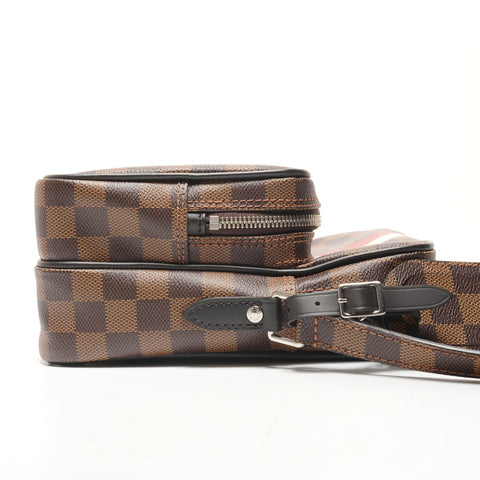 路易威登 2016 Damier Amazon Chapman 单肩包 棕色 WS26182
