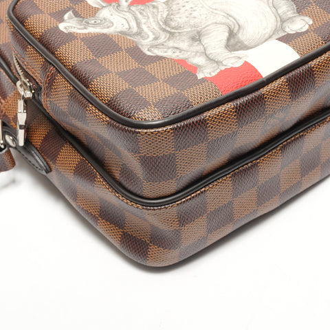 路易威登 2016 Damier Amazon Chapman 单肩包 棕色 WS26182