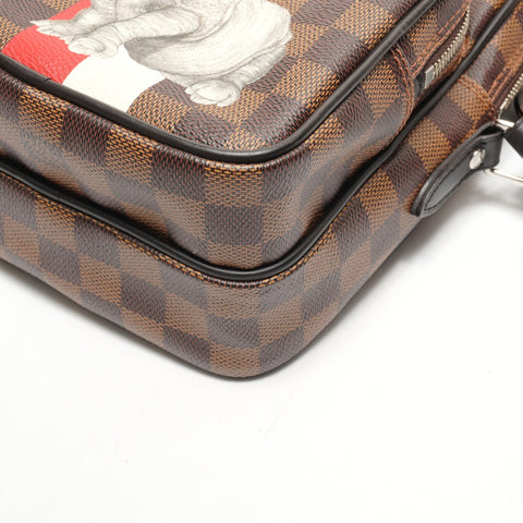 路易威登 2016 Damier Amazon Chapman 单肩包 棕色 WS26182