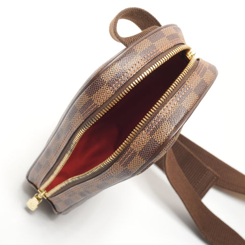 LOUIS VUITTON 2005 Gange Damier pochette Shoulder Bag Brown WS26183