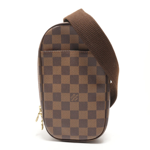 LOUIS VUITTON 2005 Gange Damier pochette Shoulder Bag Brown WS26183