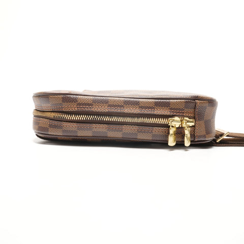 LOUIS VUITTON 2005 Gange Damier pochette Shoulder Bag Brown WS26183