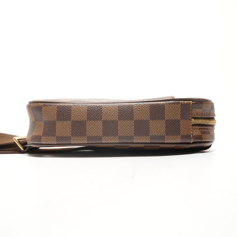 LOUIS VUITTON 2005 Gange Damier pochette Shoulder Bag Brown WS26183