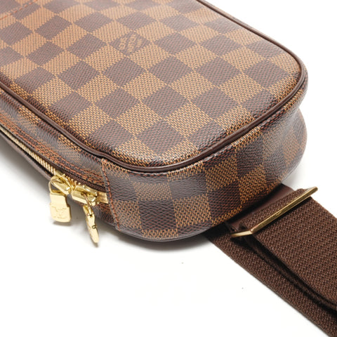 LOUIS VUITTON 2005 Gange Damier pochette Shoulder Bag Brown WS26183
