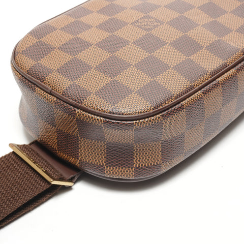 LOUIS VUITTON 2005 Gange Damier pochette Shoulder Bag Brown WS26183