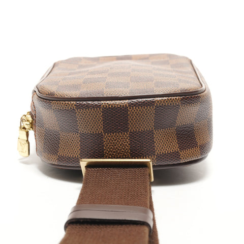 LOUIS VUITTON 2005 Gange Damier pochette Shoulder Bag Brown WS26183