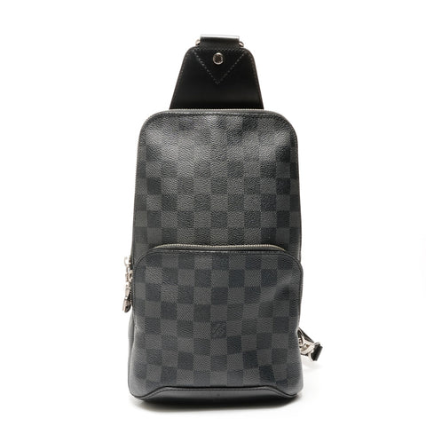 路易威登 2017 Damier Graphite Avenue 单肩包 N41719 单肩包黑色 WS26184