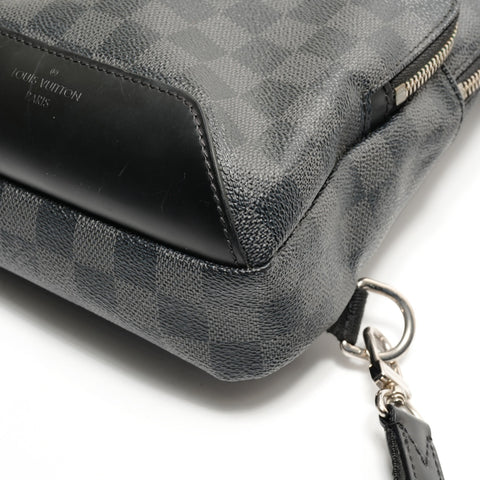 路易威登 2017 Damier Graphite Avenue 单肩包 N41719 单肩包黑色 WS26184