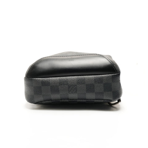 路易威登 2017 Damier Graphite Avenue 单肩包 N41719 单肩包黑色 WS26184