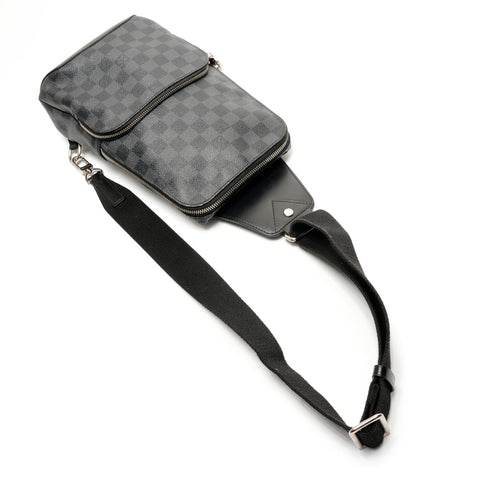 路易威登 2017 Damier Graphite Avenue 单肩包 N41719 单肩包黑色 WS26184