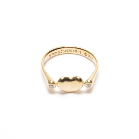TIFFANY&Co. Beans JP#12 750 K18 Yellow Gold Diamond Ring gold WS26190