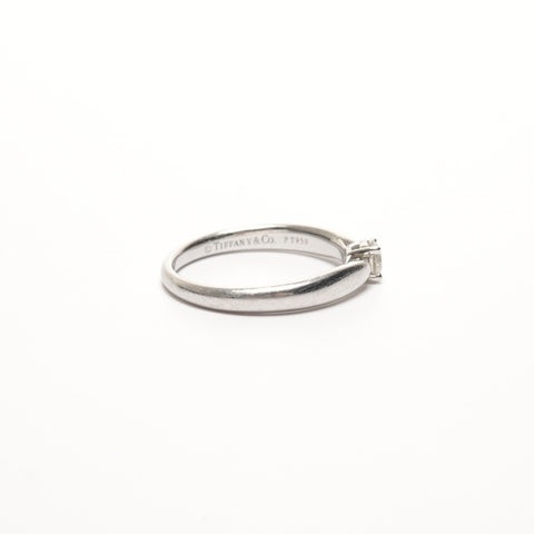 TIFFANY&Co. Lucida Diamond 0.21 Carat Platinum Pt950 JP#10 Ring Silver WS26194