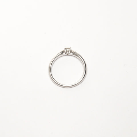 TIFFANY&Co. Lucida Diamond 0.21 Carat Platinum Pt950 JP#10 Ring Silver WS26194