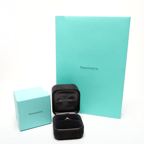 TIFFANY&Co. Lucida Diamond 0.21 Carat Platinum Pt950 JP#10 Ring Silver WS26194