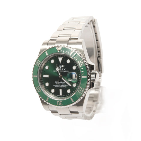 ROLEX Submariner Date 116610LV Random Serial Green Watches Silver WS26197