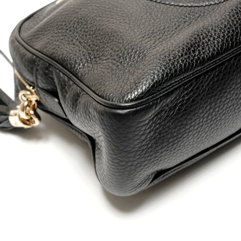 GUCCI Soho 链条皮革 308983 单肩包黑色 WS26203