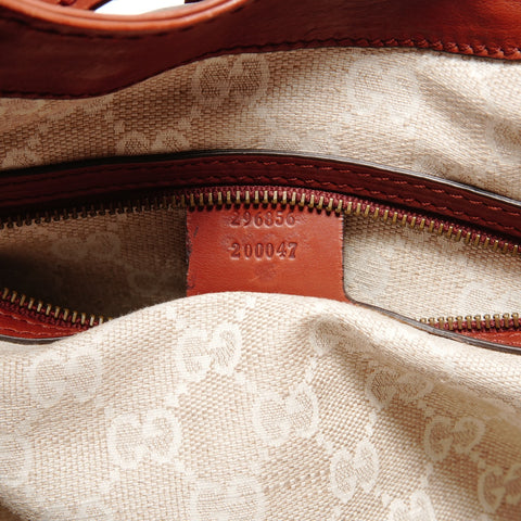 GUCCI 皮革单肩包 棕色 WS26204
