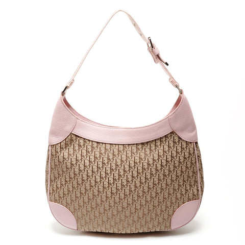 Christian Dior Street Chic Canvas 2006 Hobo 单肩包 单肩包 粉色 WS26205