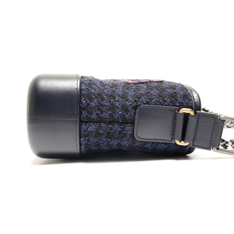 CHANEL Gabriel de Tweed Logo No. 24 2017-2018 单肩包 海军蓝 WS26209