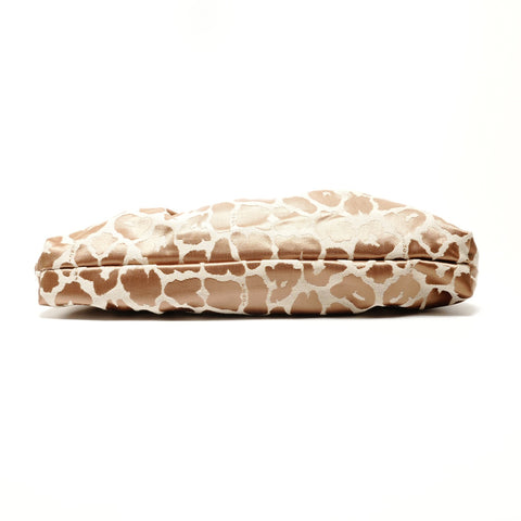FENDI Leopard Pattern One Belt Canvas 8BR445 Umhängetasche Braun WS26210
