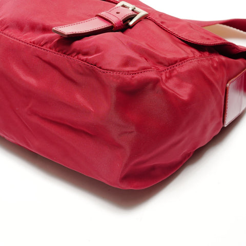 PRADA Nylon Messenger Bag Umhängetasche Rot WS26211