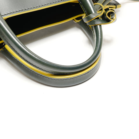 BALENCIAGA Paper Mini A6 Leather 2way Handbag green WS26212