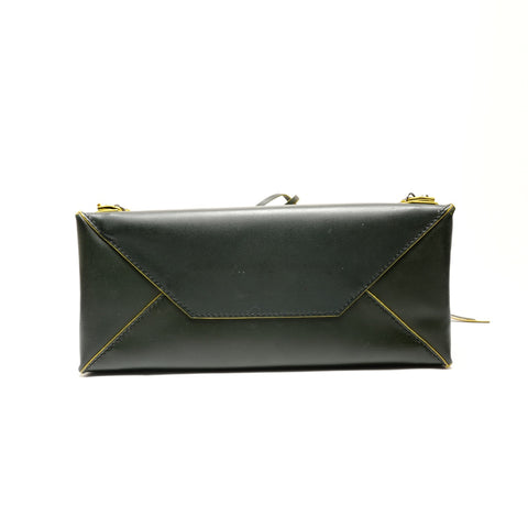 BALENCIAGA Paper Mini A6 Leather 2way Handbag green WS26212
