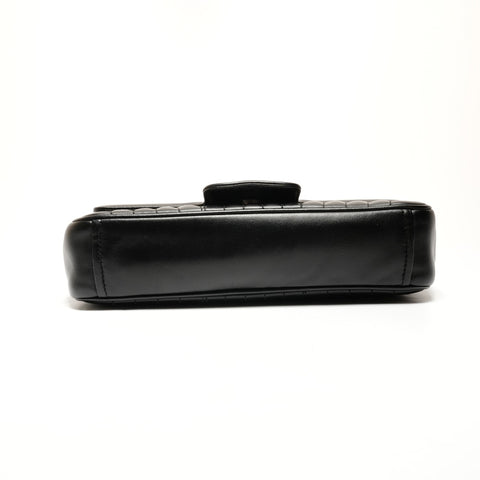 PRADA Leather Diagram Chain Camera Bag Shoulder Bag black WS26213