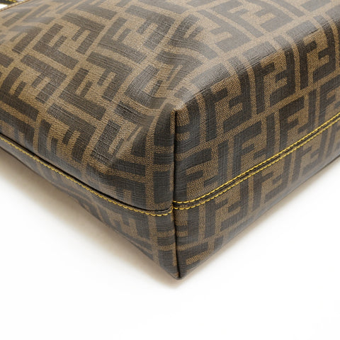 FENDI PVC Zucchino Tote 8BH198 Tote Bag Brown WS26214