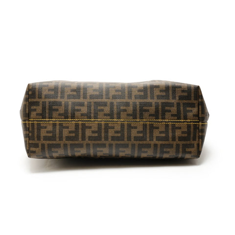 FENDI PVC Zucchino Tote 8BH198 Tote Bag Brown WS26214