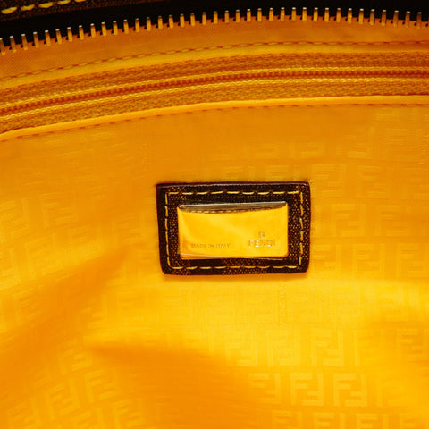 FENDI PVC Zucchino Tote 8BH198 Tote Bag Brown WS26214