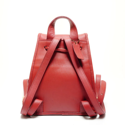 COACH Leder 9960 Rucksack Daypack Rot WS26218