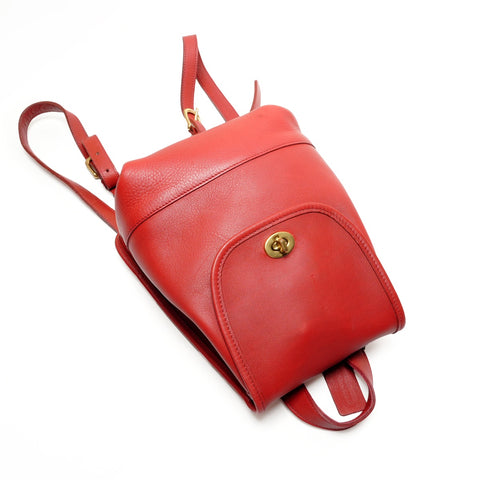COACH Leder 9960 Rucksack Daypack Rot WS26218