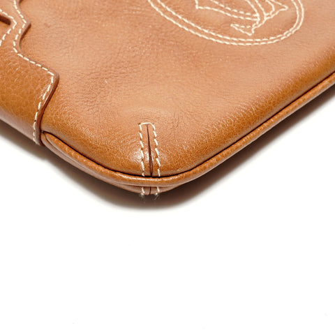 CARTIER 皮革小袋 Marcello de Pouch 手提包 棕色 WS26219