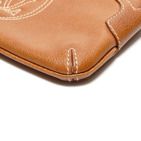 CARTIER 皮革小袋 Marcello de Pouch 手提包 棕色 WS26219