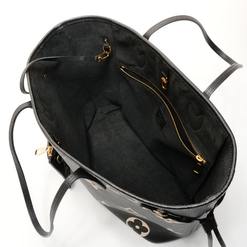 LOUIS VUITTON Neverfull MM Monogramm Empreinte Einkaufstasche schwarz WS26220