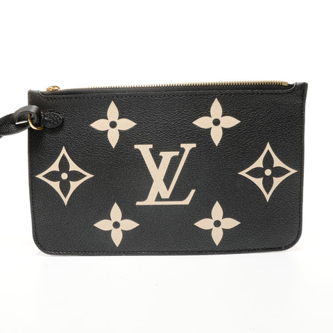 LOUIS VUITTON Neverfull MM Monogramm Empreinte Einkaufstasche schwarz WS26220