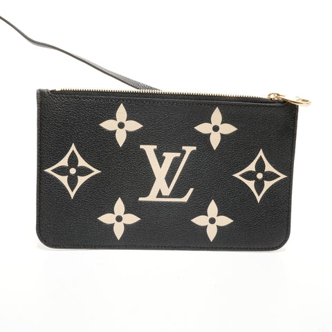 LOUIS VUITTON Neverfull MM Monogramm Empreinte Einkaufstasche schwarz WS26220