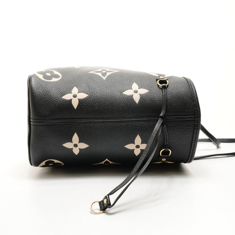 LOUIS VUITTON Neverfull MM Monogramm Empreinte Einkaufstasche schwarz WS26220