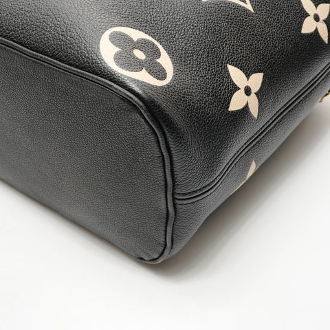 LOUIS VUITTON Neverfull MM Monogramm Empreinte Einkaufstasche schwarz WS26220